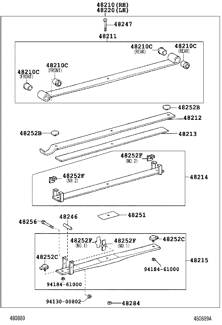  DYNA TOYOACE |  REAR SPRING SHOCK ABSORBER