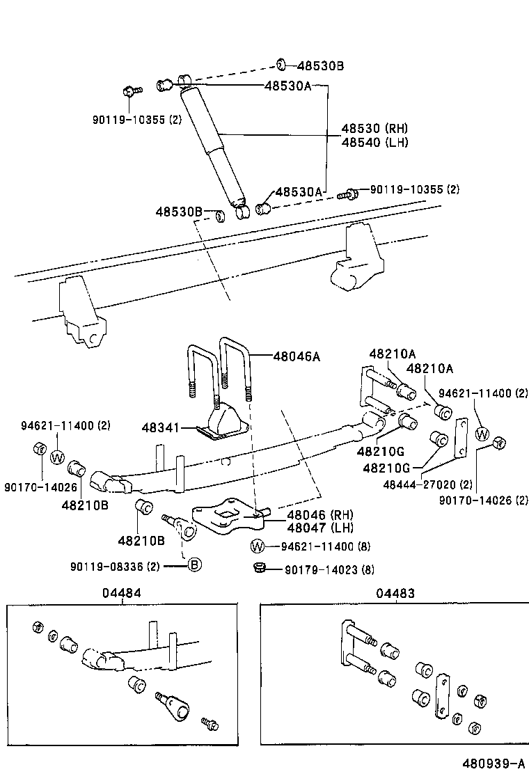  LITE TOWNACE |  REAR SPRING SHOCK ABSORBER