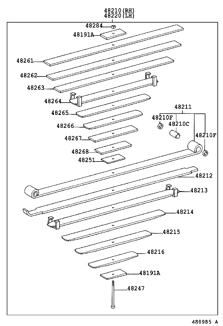  DYNA TOYOACE |  REAR SPRING SHOCK ABSORBER
