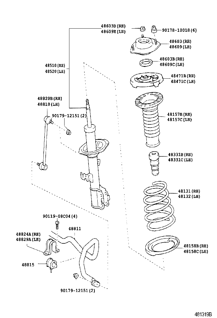 IPSUM | FRONT SPRING SHOCK ABSORBER
