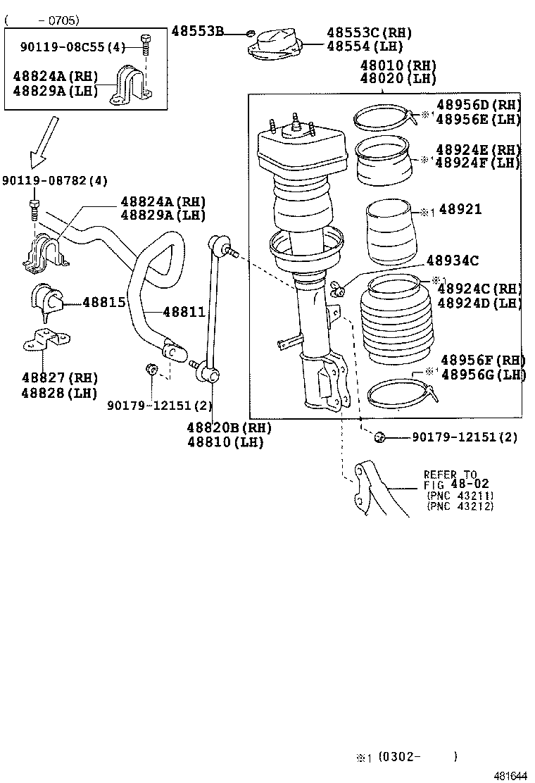 HARRIER | FRONT SPRING SHOCK ABSORBER