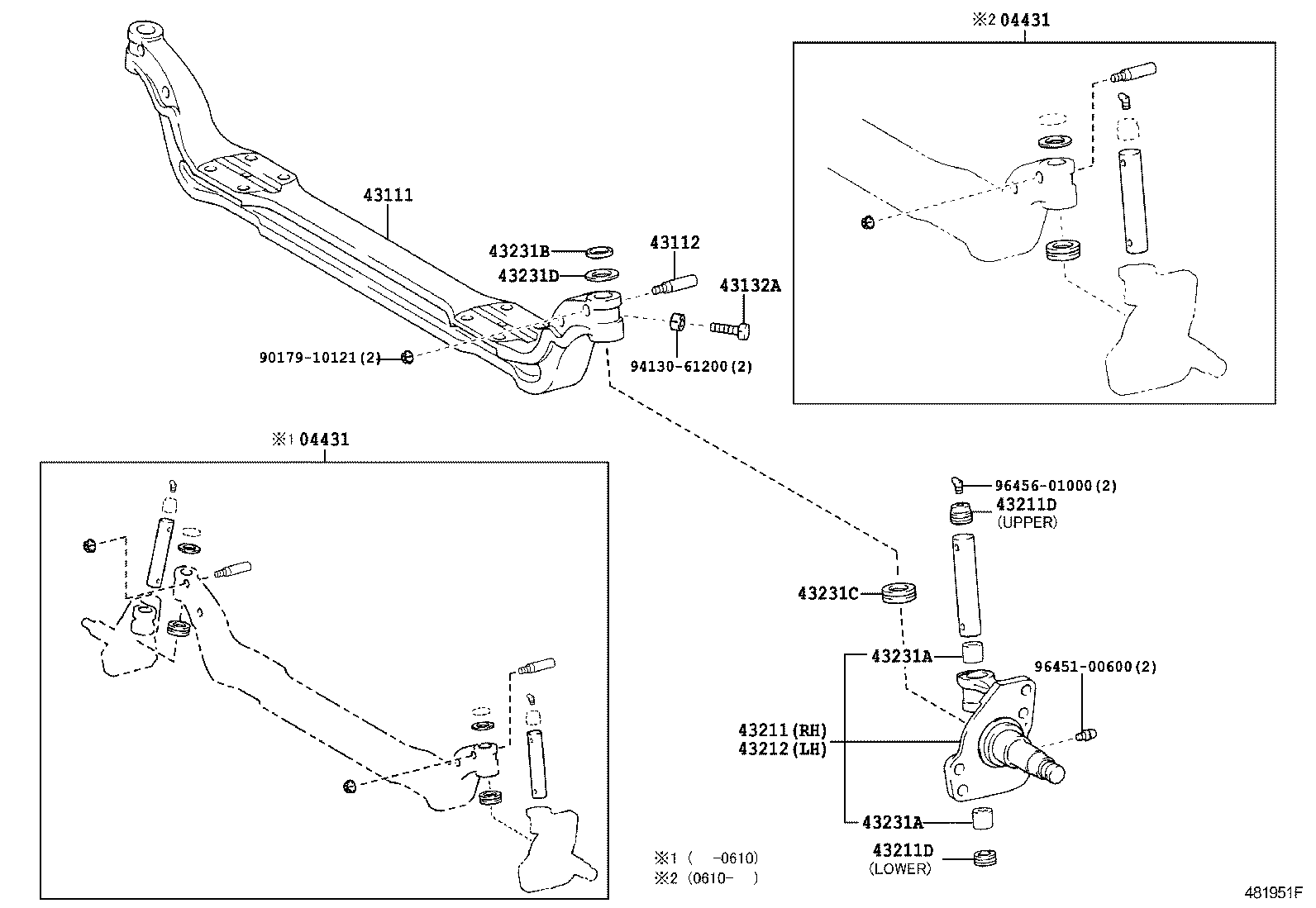  DYNA TOYOACE |  FRONT AXLE ARM STEERING KNUCKLE