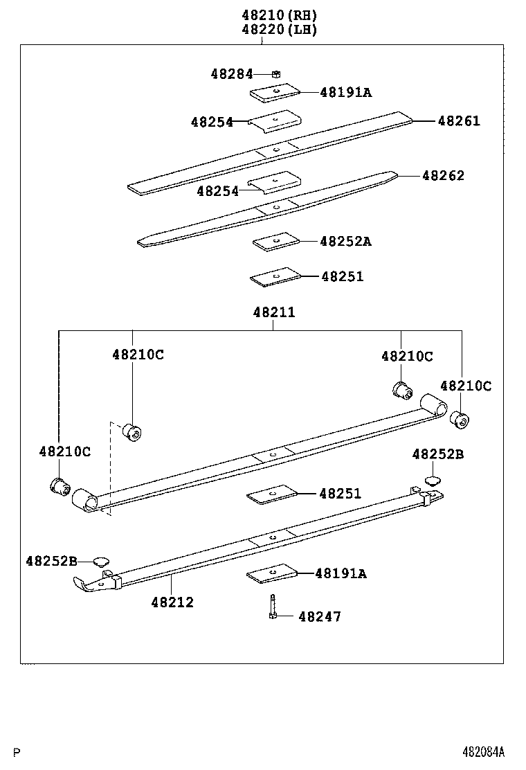  DYNA TOYOACE HV |  REAR SPRING SHOCK ABSORBER