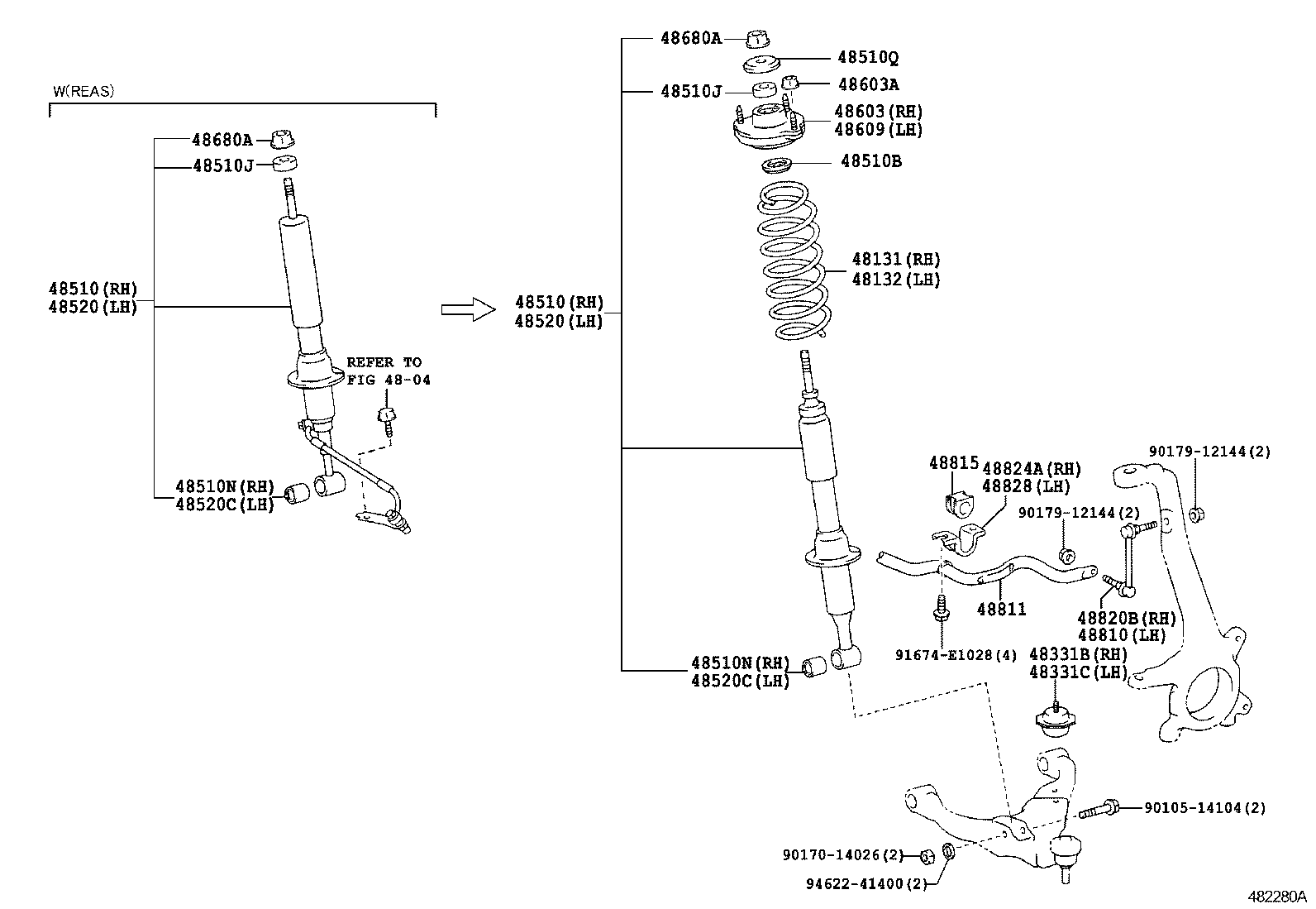  HILUX SURF |  FRONT SPRING SHOCK ABSORBER