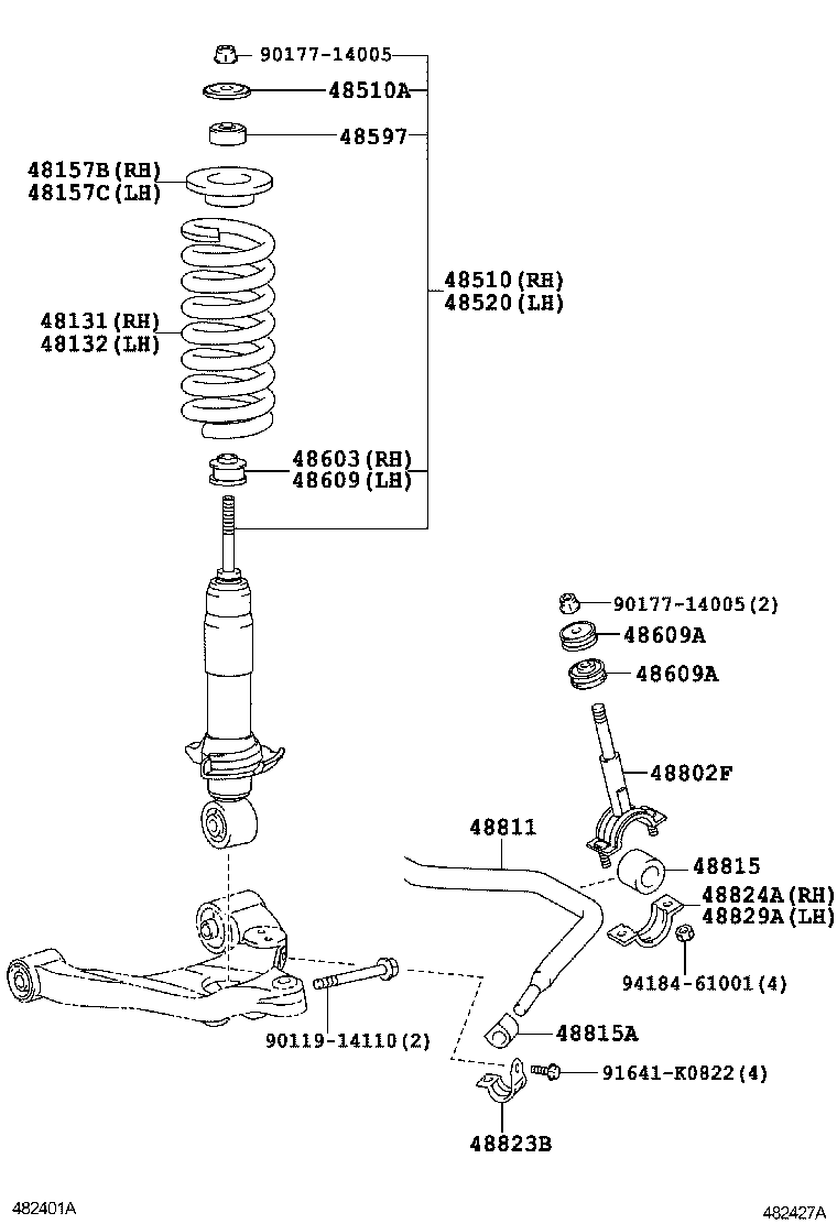  DYNA TOYOACE HV |  FRONT SPRING SHOCK ABSORBER
