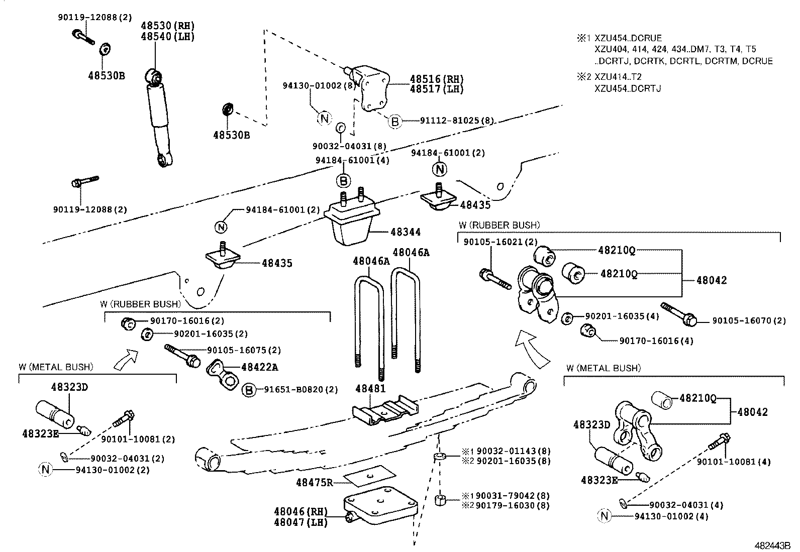  DYNA TOYOACE |  REAR SPRING SHOCK ABSORBER