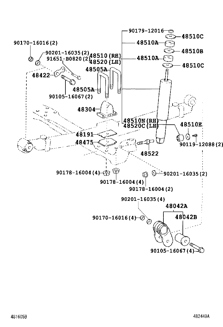  DYNA TOYOACE |  FRONT SPRING SHOCK ABSORBER
