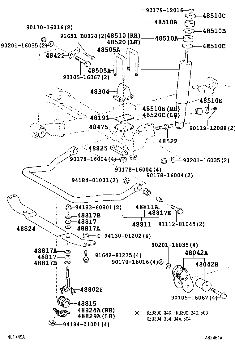  DYNA TOYOACE |  FRONT SPRING SHOCK ABSORBER