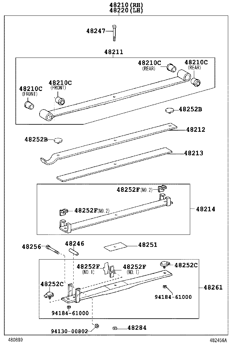  DYNA TOYOACE |  REAR SPRING SHOCK ABSORBER