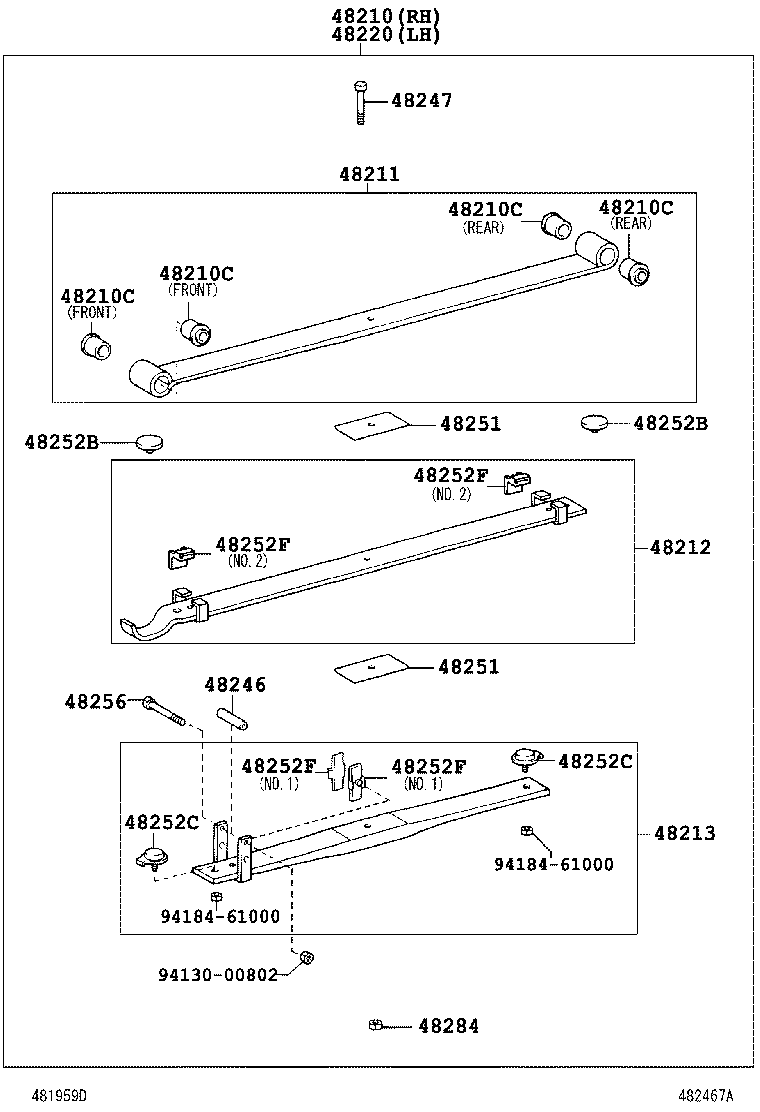  DYNA TOYOACE |  REAR SPRING SHOCK ABSORBER