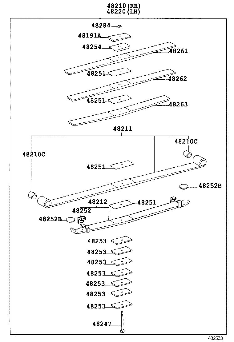  DYNA TOYOACE |  REAR SPRING SHOCK ABSORBER