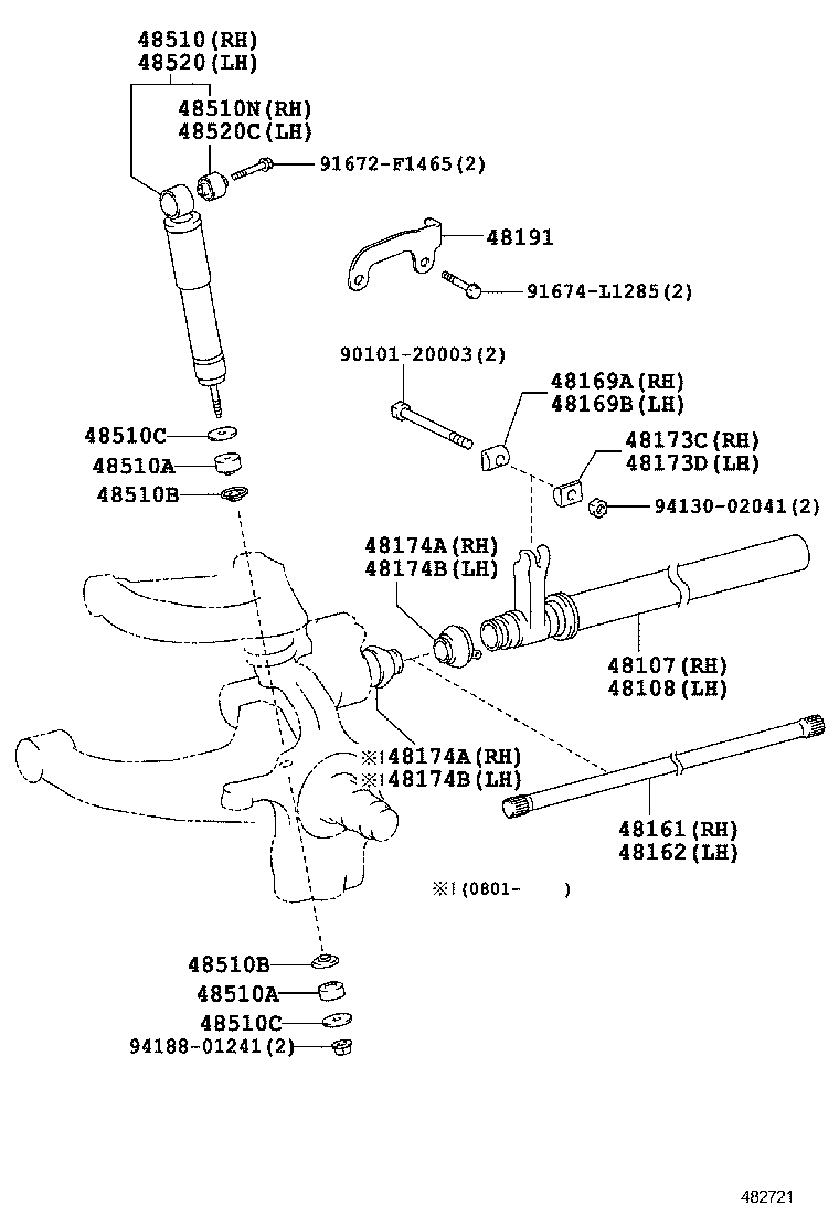  DYNA TOYOACE |  FRONT SPRING SHOCK ABSORBER
