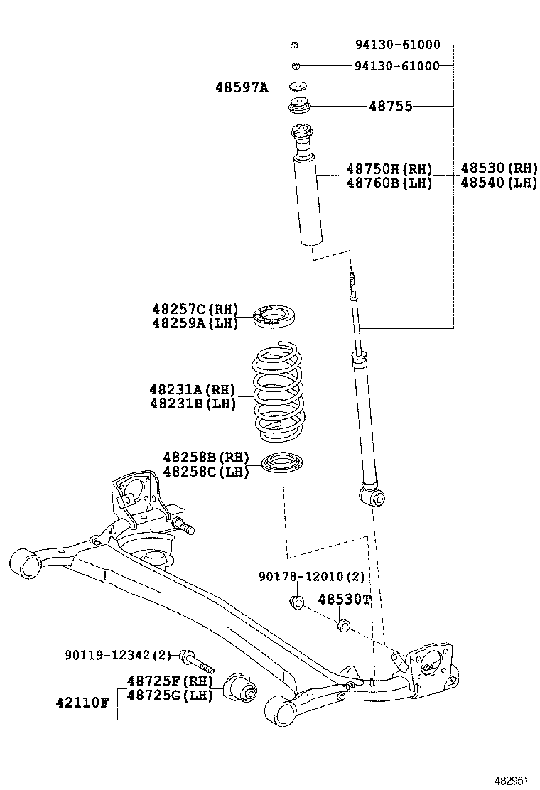  IST |  REAR SPRING SHOCK ABSORBER