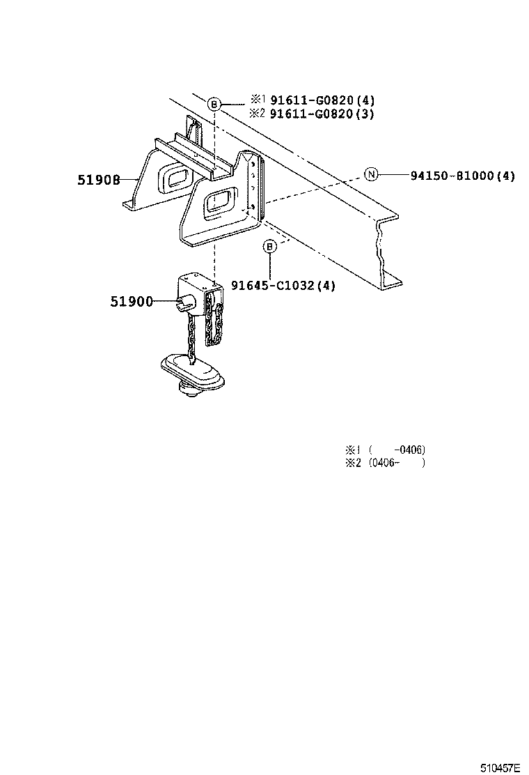  DYNA TOYOACE |  SPARE WHEEL CARRIER