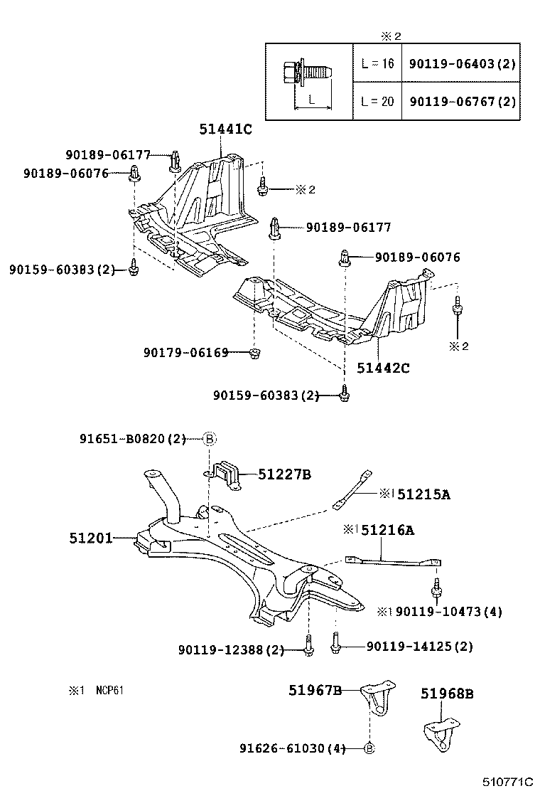  IST |  SUSPENSION CROSSMEMBER UNDER COVER