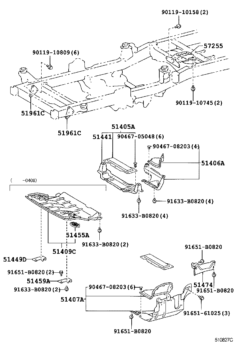  LITE TOWNACE |  SUSPENSION CROSSMEMBER UNDER COVER