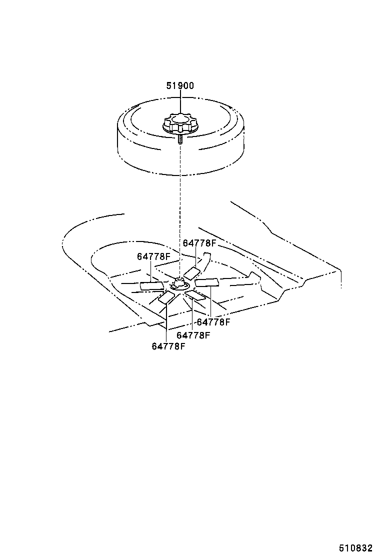  CALDINA |  SPARE WHEEL CARRIER