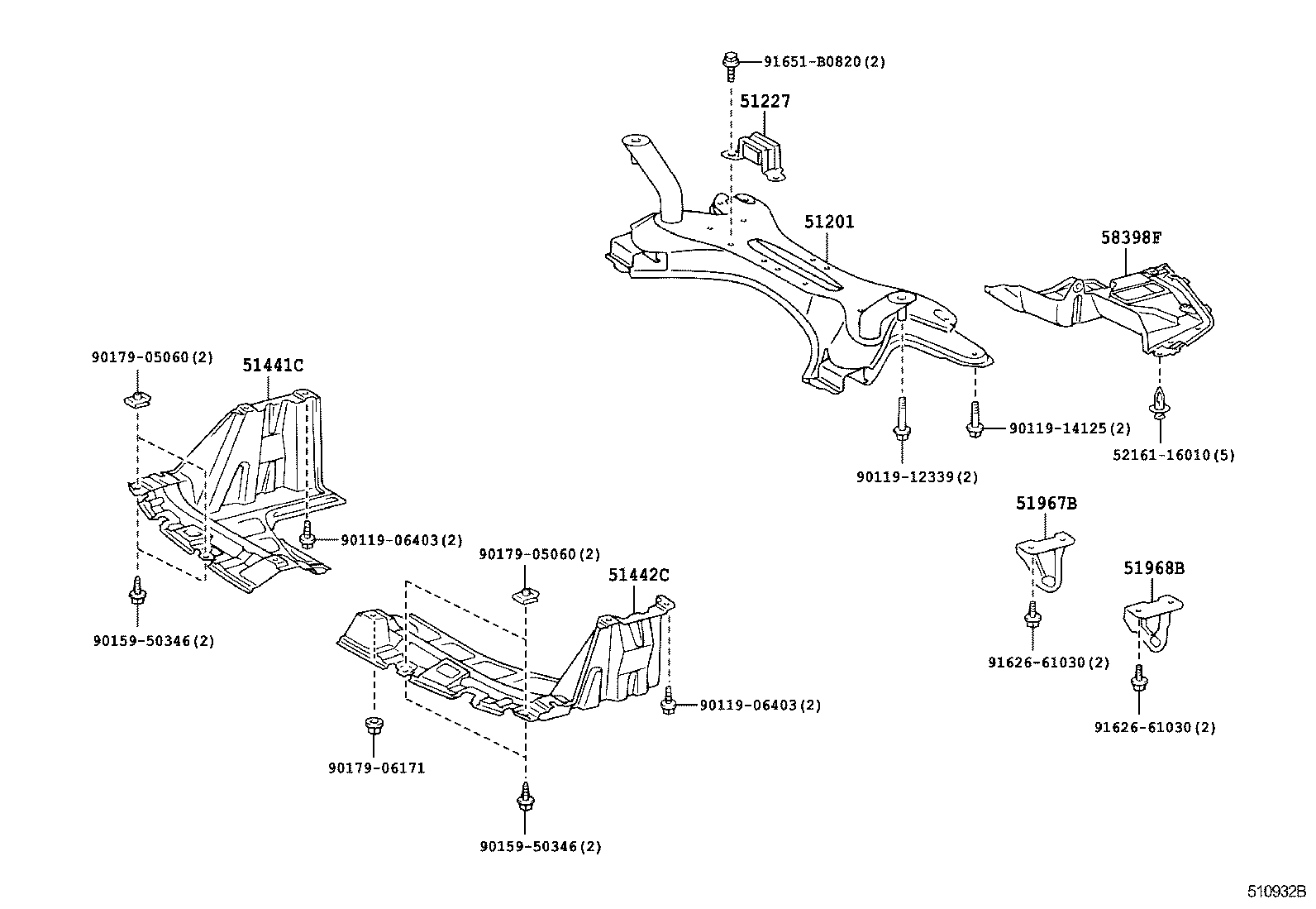  RAUM |  SUSPENSION CROSSMEMBER UNDER COVER