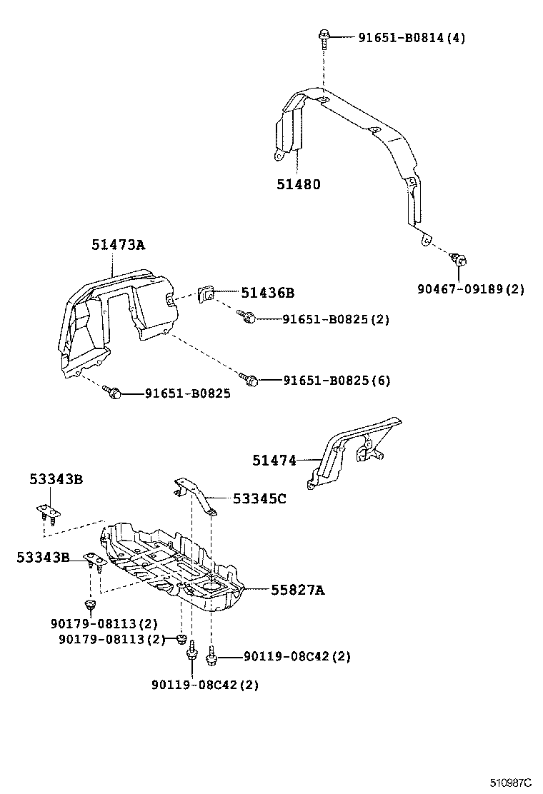  DYNA TOYOACE |  SUSPENSION CROSSMEMBER UNDER COVER