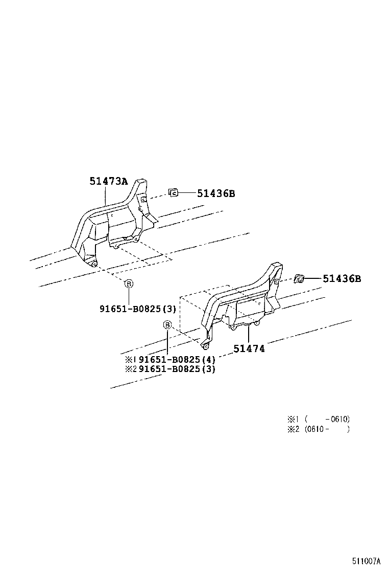  DYNA TOYOACE HV |  SUSPENSION CROSSMEMBER UNDER COVER