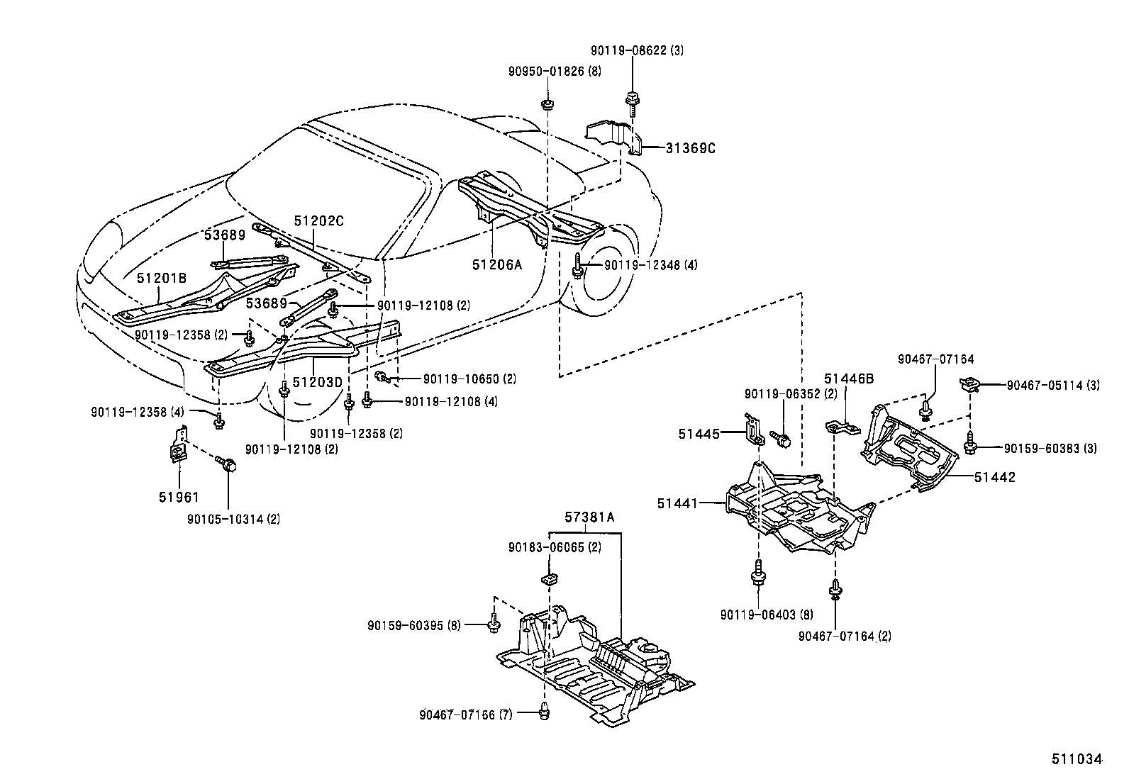 MR S |  SUSPENSION CROSSMEMBER UNDER COVER