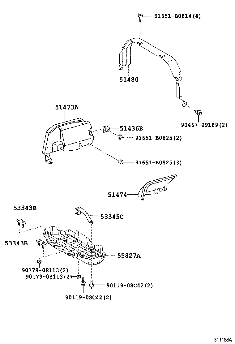  DYNA TOYOACE |  SUSPENSION CROSSMEMBER UNDER COVER