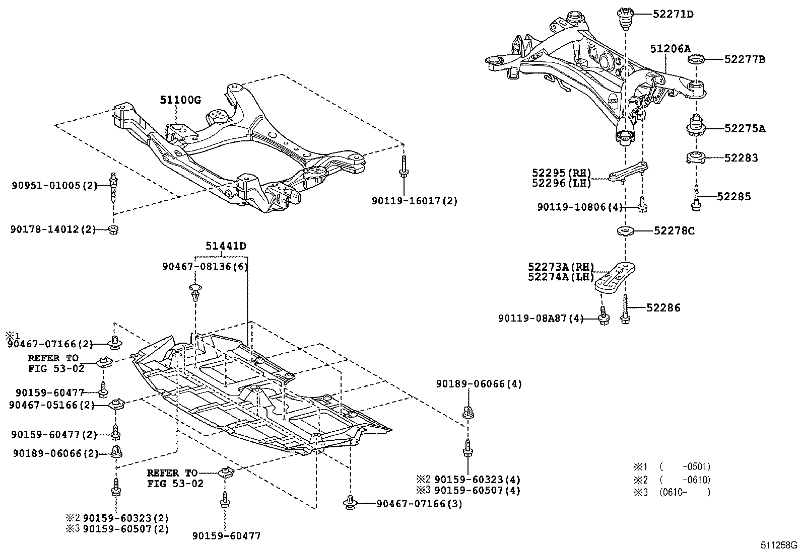  MARK X |  SUSPENSION CROSSMEMBER UNDER COVER