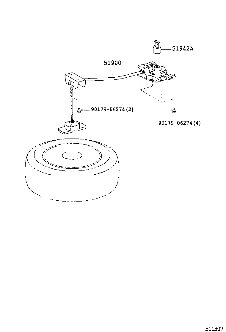  KLUGER HV |  SPARE WHEEL CARRIER