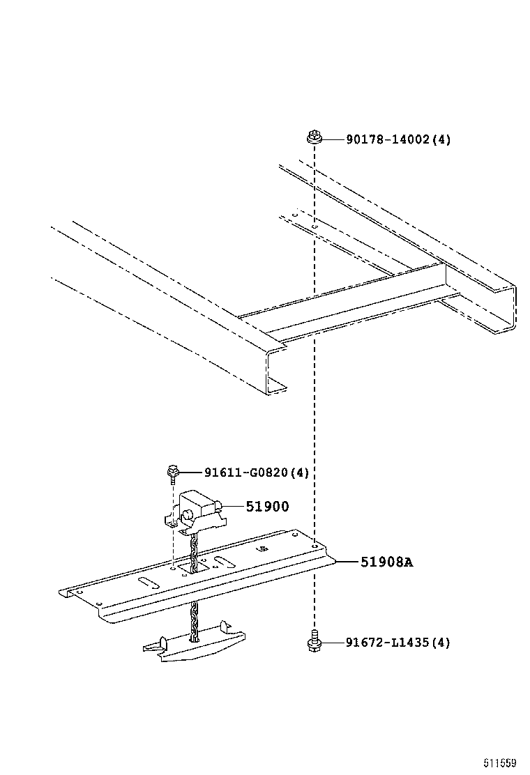  DYNA TOYOACE HV |  SPARE WHEEL CARRIER
