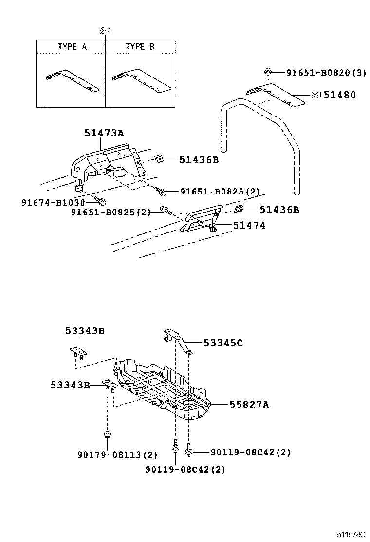  DYNA TOYOACE |  SUSPENSION CROSSMEMBER UNDER COVER