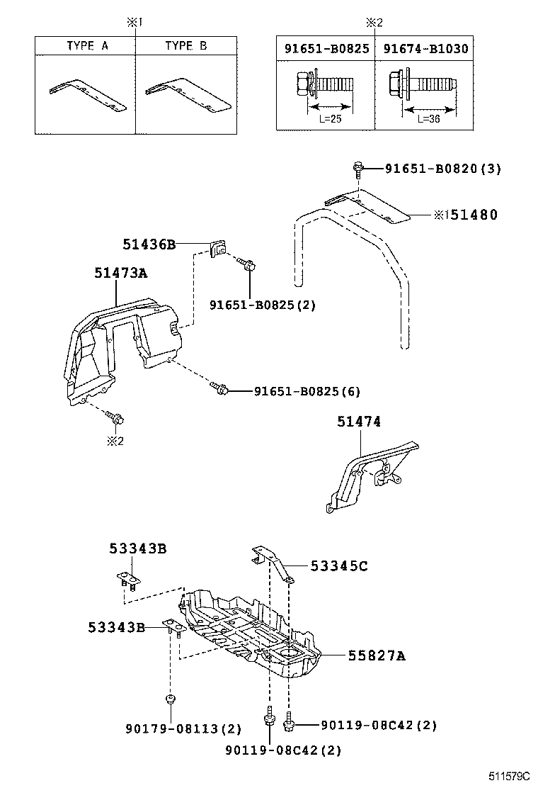  DYNA TOYOACE |  SUSPENSION CROSSMEMBER UNDER COVER