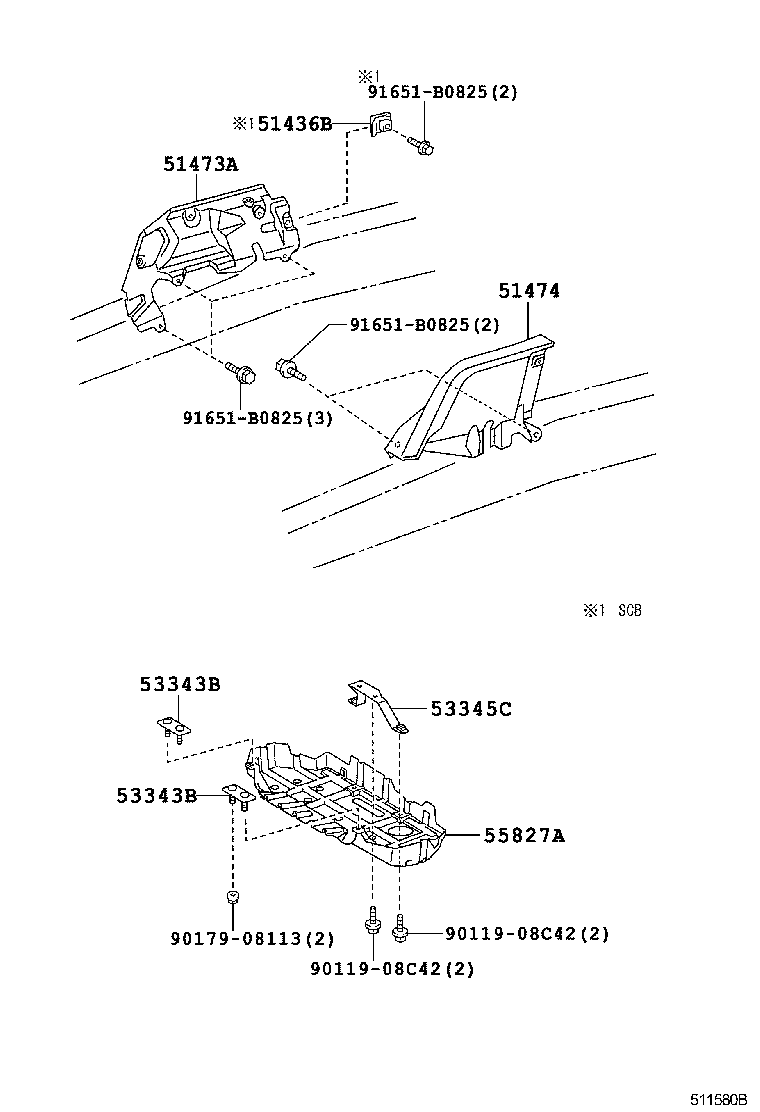  DYNA TOYOACE |  SUSPENSION CROSSMEMBER UNDER COVER