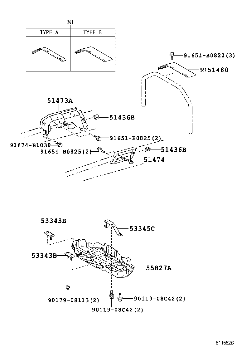  DYNA TOYOACE HV |  SUSPENSION CROSSMEMBER UNDER COVER