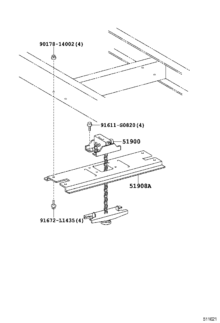  DYNA TOYOACE HV |  SPARE WHEEL CARRIER