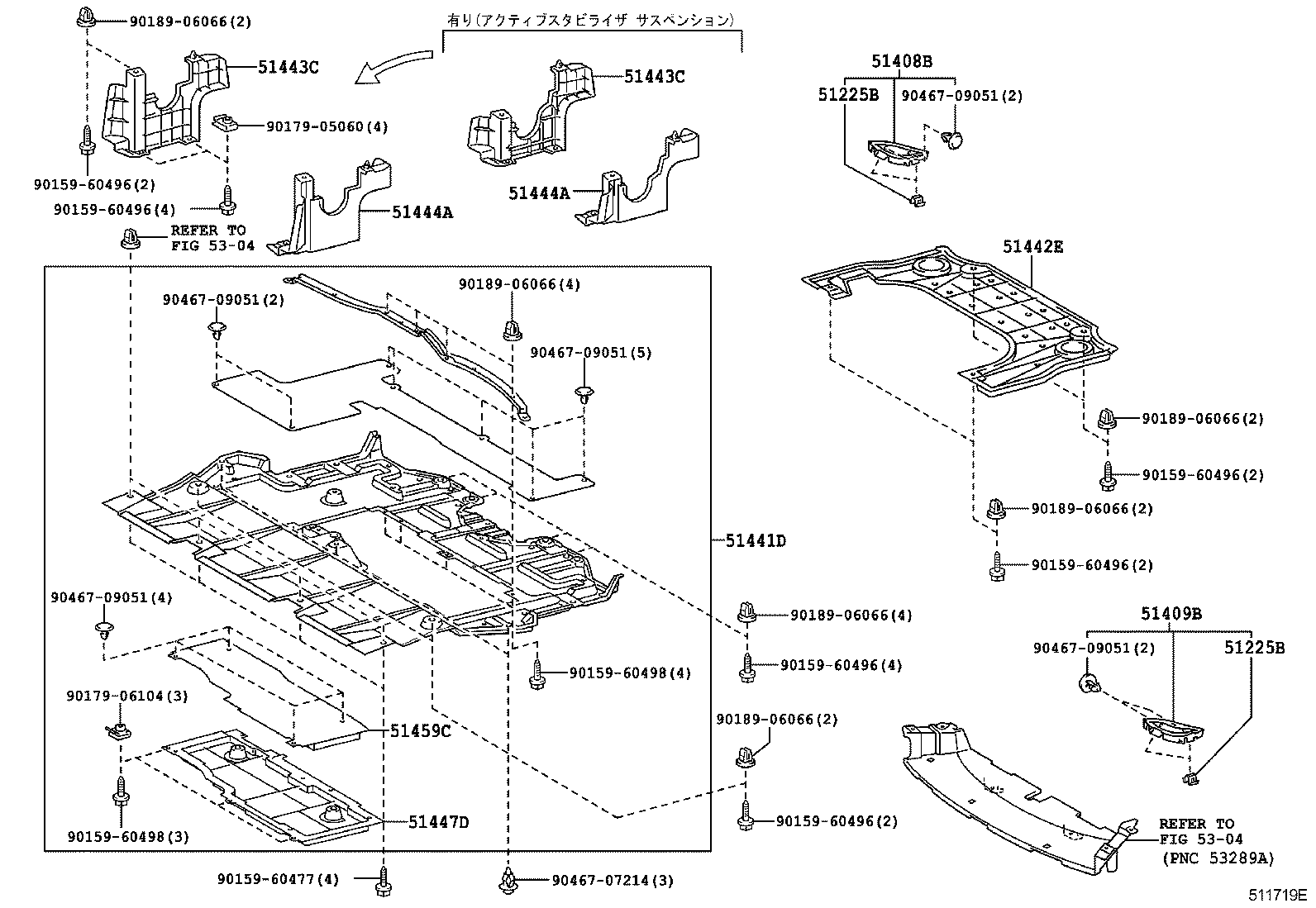  GS460 430 350 |  SUSPENSION CROSSMEMBER UNDER COVER