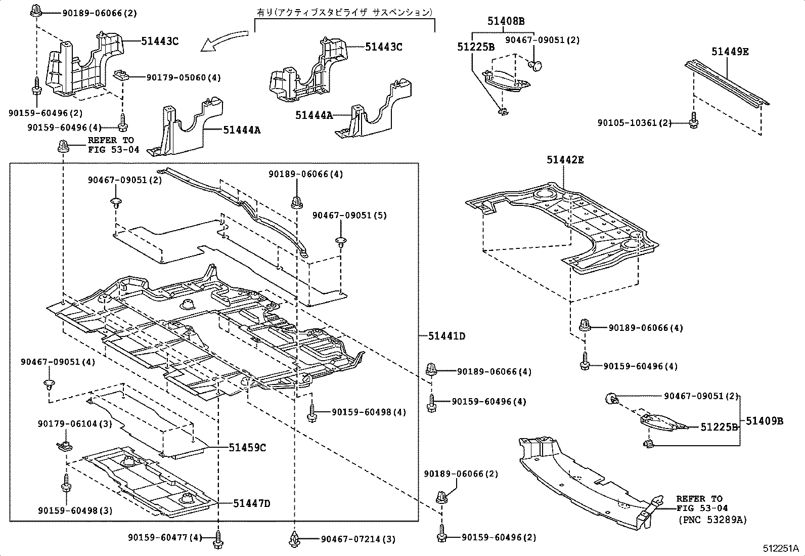  GS460 430 350 |  SUSPENSION CROSSMEMBER UNDER COVER