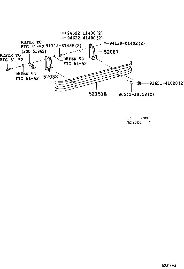  DYNA TOYOACE |  REAR BUMPER BUMPER STAY