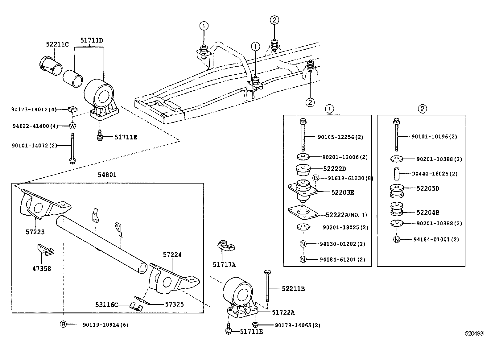 DYNA TOYOACE | CAB MOUNTING BODY MOUNTING