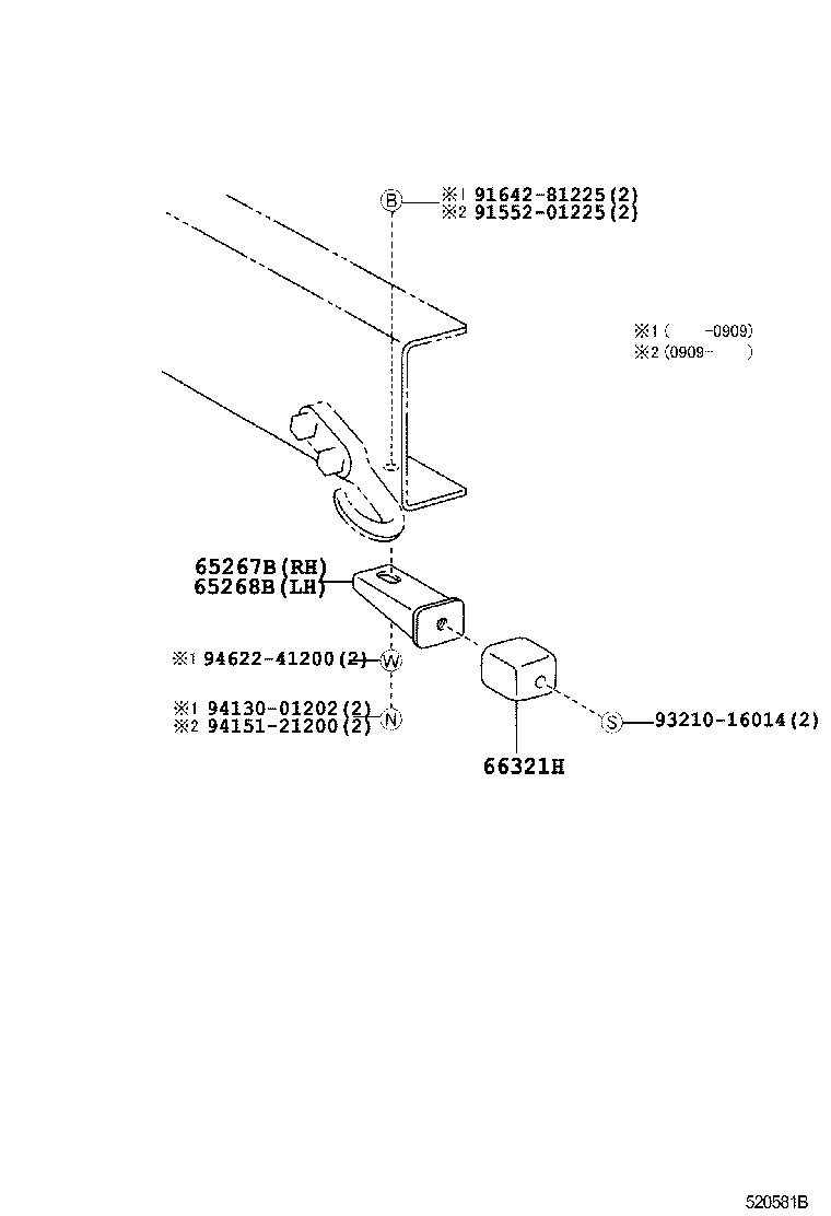  DYNA TOYOACE |  REAR BUMPER BUMPER STAY