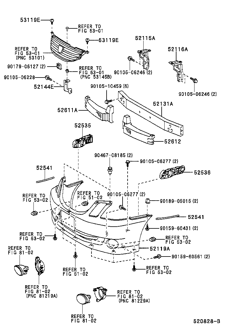  MARK 2 MARK 2 BLIT |  FRONT BUMPER BUMPER STAY