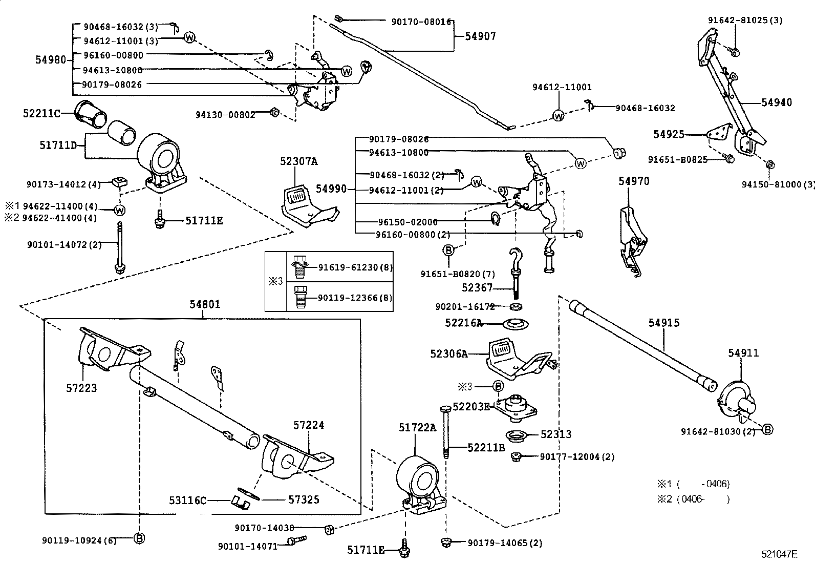  DYNA TOYOACE |  CAB MOUNTING BODY MOUNTING