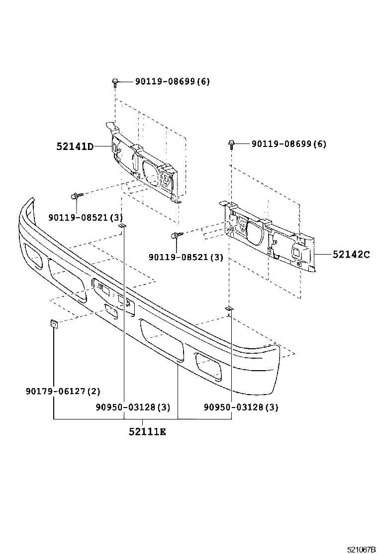  DYNA TOYOACE HV |  FRONT BUMPER BUMPER STAY
