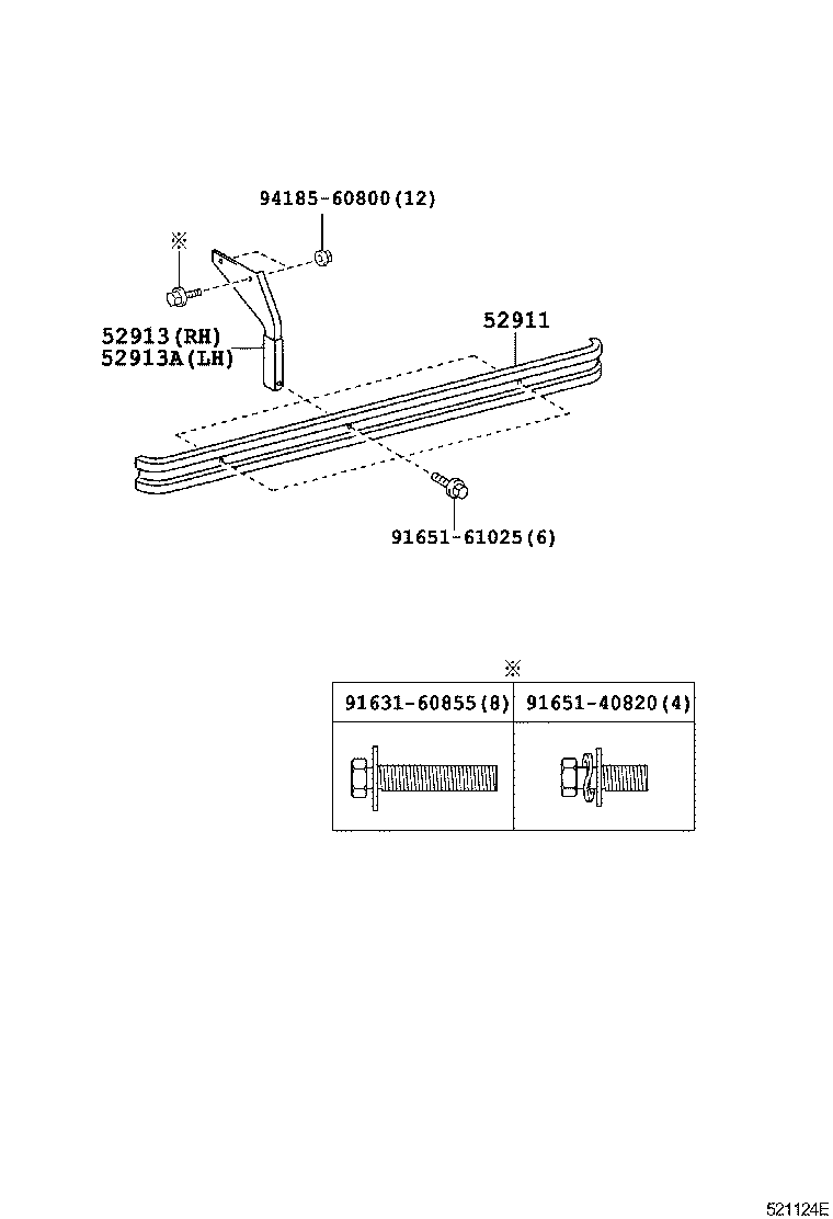  DYNA TOYOACE |  SIDE BUMPER BUMPER STAY