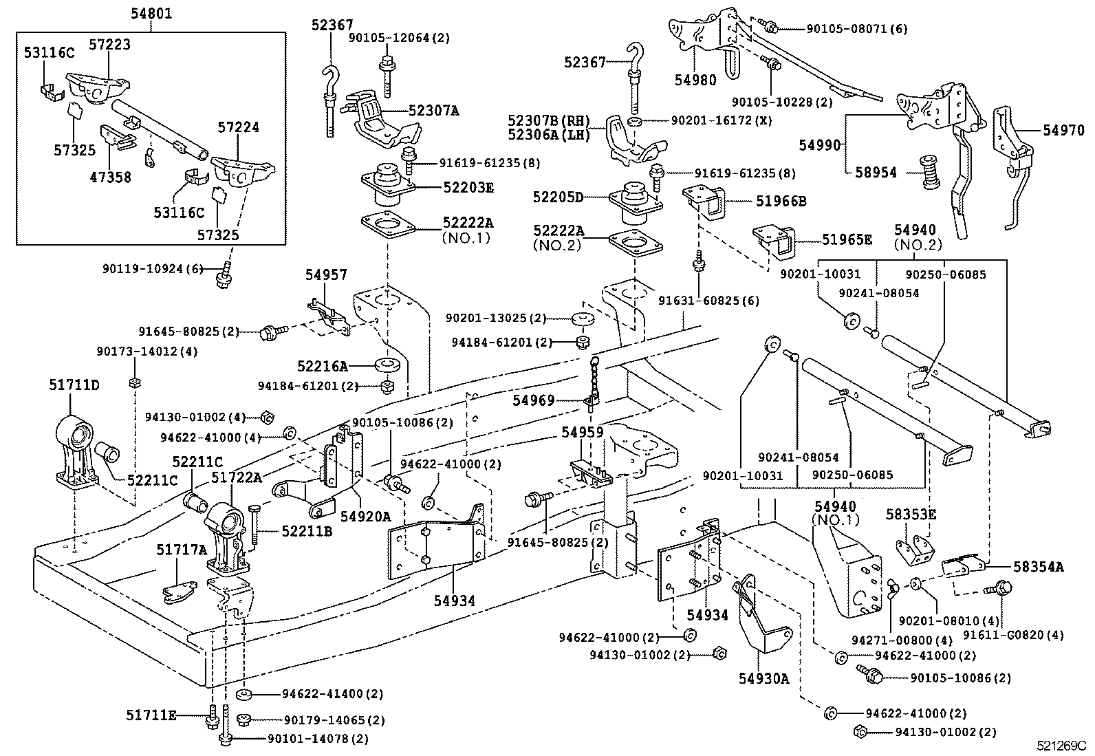  DYNA TOYOACE |  CAB MOUNTING BODY MOUNTING