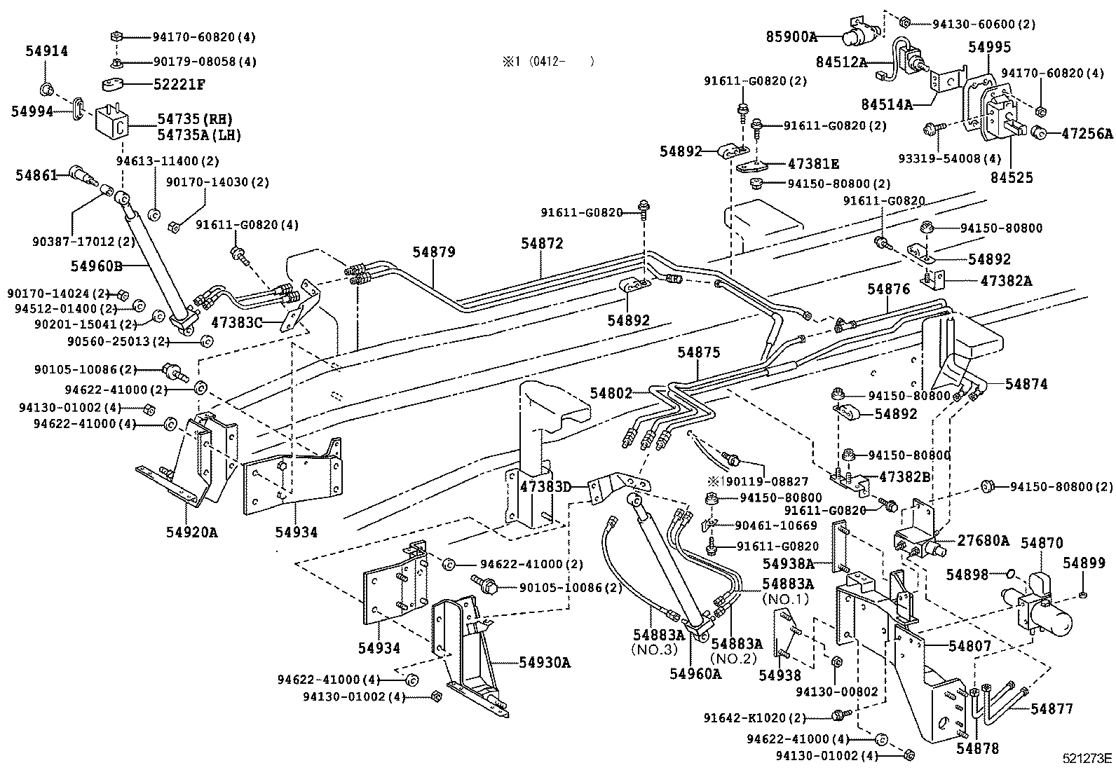  DYNA TOYOACE |  CAB MOUNTING BODY MOUNTING
