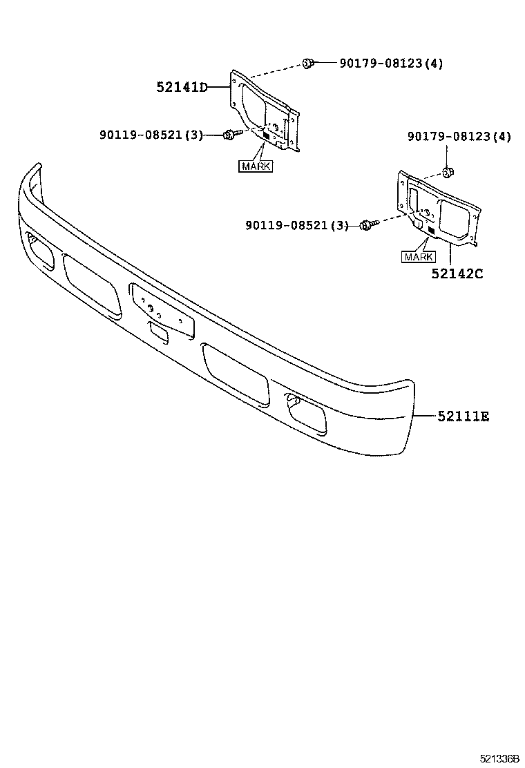  DYNA TOYOACE |  FRONT BUMPER BUMPER STAY