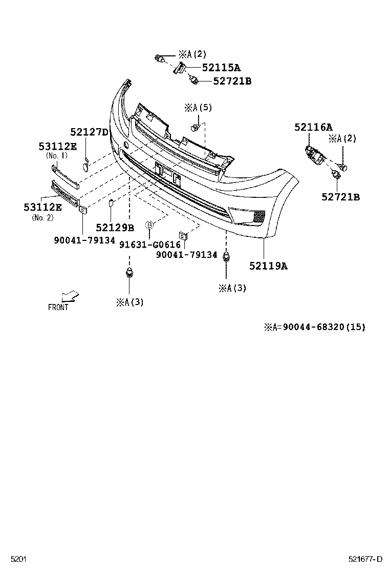  PASSO |  FRONT BUMPER BUMPER STAY