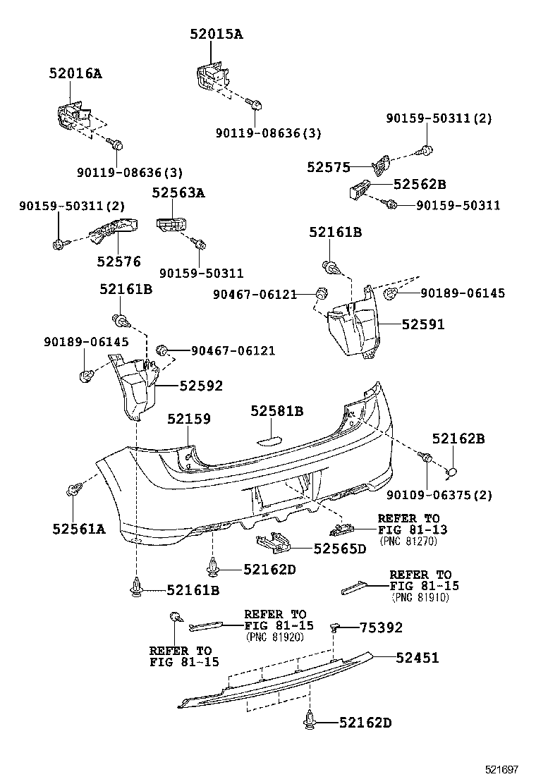  BLADE |  REAR BUMPER BUMPER STAY