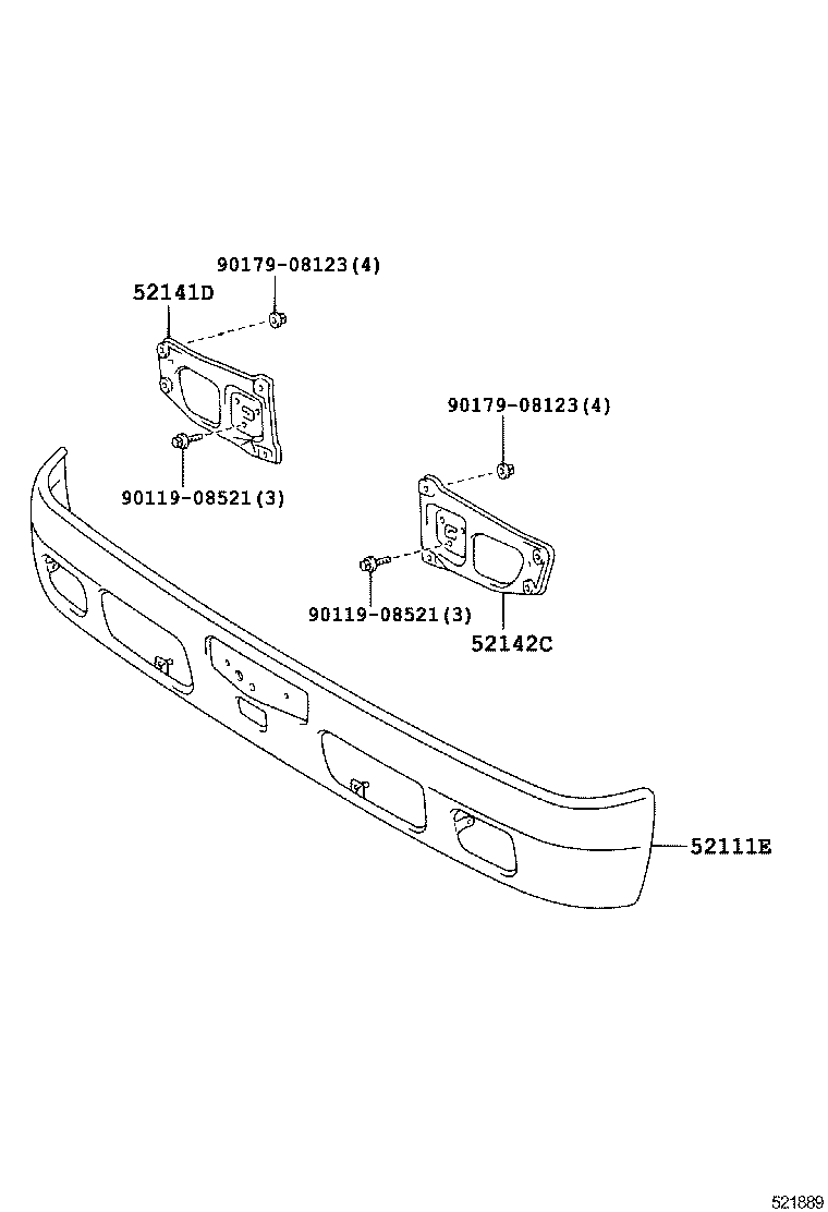  DYNA TOYOACE HV |  FRONT BUMPER BUMPER STAY