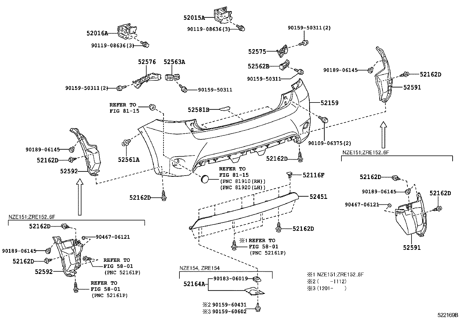  AURIS |  REAR BUMPER BUMPER STAY